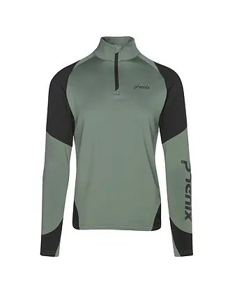 PHENIX | Herren Unterzieh Zipshirt | olive